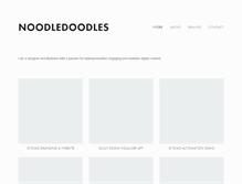 Tablet Screenshot of noodledoodles.com